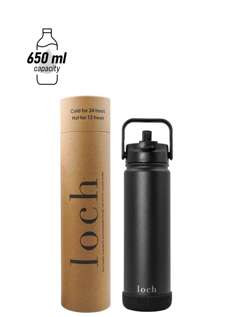 لوك زجاجة سوداء أحادية اللون 650 مل - Image 1