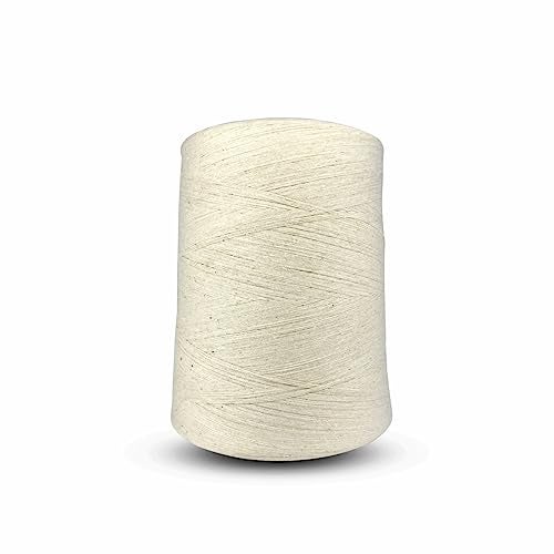 DOKCHAN Cotton Kacha Sutra Sutali Kukari Raw Yarn White Three Tar 3000 Meter for Pooja Rituals (Pack of 1 264 Gram) - Image 1