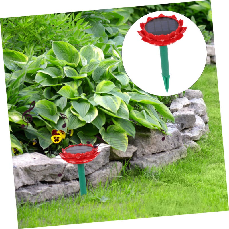 مكبر صوت لاسلكي على شكل لوتس يعمل بالطاقة الشمسية، محمول للاستخدام في الهواء الطلق، مشغل موسيقى بوذا بلوتوث - Image 5