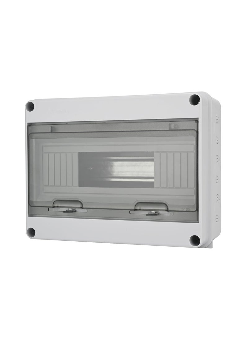 SYOSI - 12 Way Circuit Breaker MCB Distribution Protection Box, Miniature Circuit Breaker with DIN Rail, IP65 Waterproof, Suitable for Indoor and Outdoor Use - Image 1