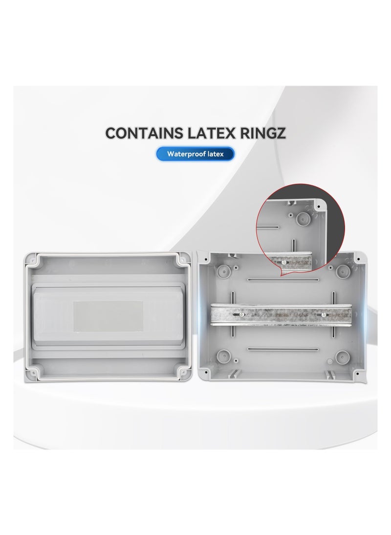 SYOSI - 12 Way Circuit Breaker MCB Distribution Protection Box, Miniature Circuit Breaker with DIN Rail, IP65 Waterproof, Suitable for Indoor and Outdoor Use - Image 1