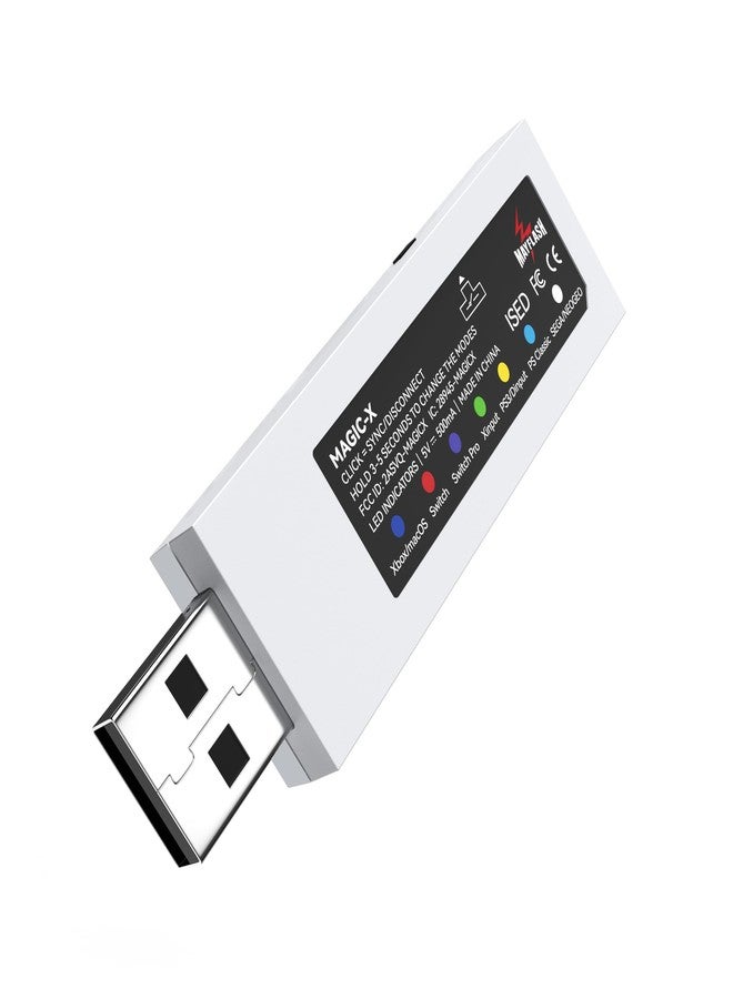 MAYFLASH May Flash MAGIC-X Wireless Bluetooth USB Adapter for Xbox Series S/X, Xbox One, Switch, macOS, Windows, Raspberry Pi, Compatible with PS5, PS4, Xbox Bluetooth Controller and more - Image 3