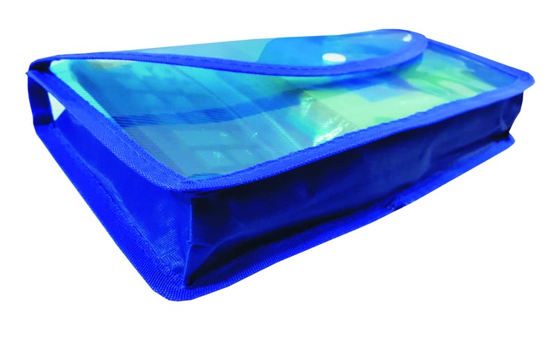 IMPRINT Expanding Clear Document Button Bag for A5 Size Pack of 8 Diffrent Colors - Image 4
