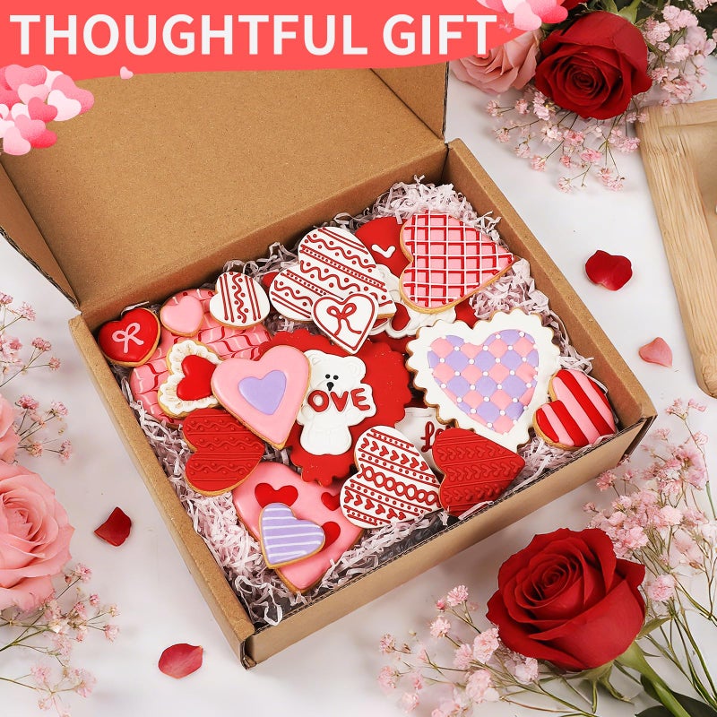 KULENAND Heart Cookie Cutter Set, 10-Piece Stainless Steel Biscuit Cutters for Valentine's Day Baking, Cake & Cookie Decorating, Dishwasher Safe (1 to 4-Inch) - Image 4