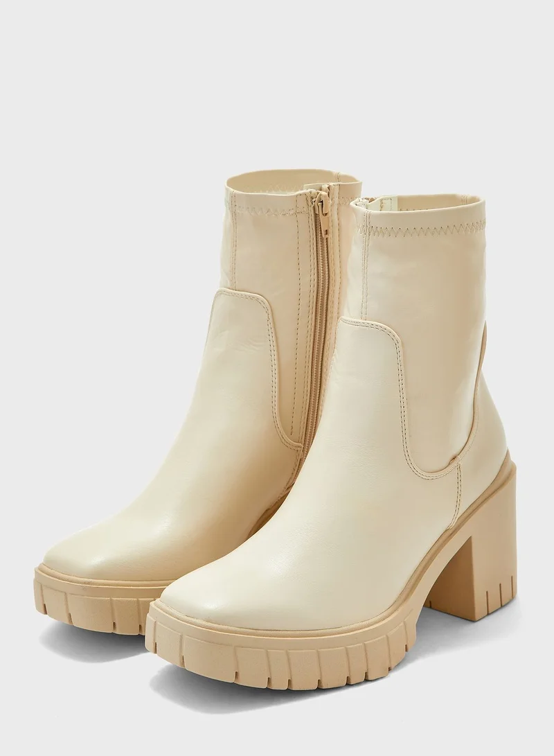Truffle Platform Ankle Boots