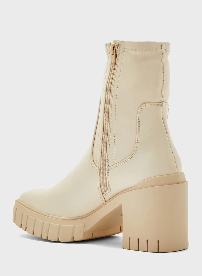 Truffle Platform Ankle Boots