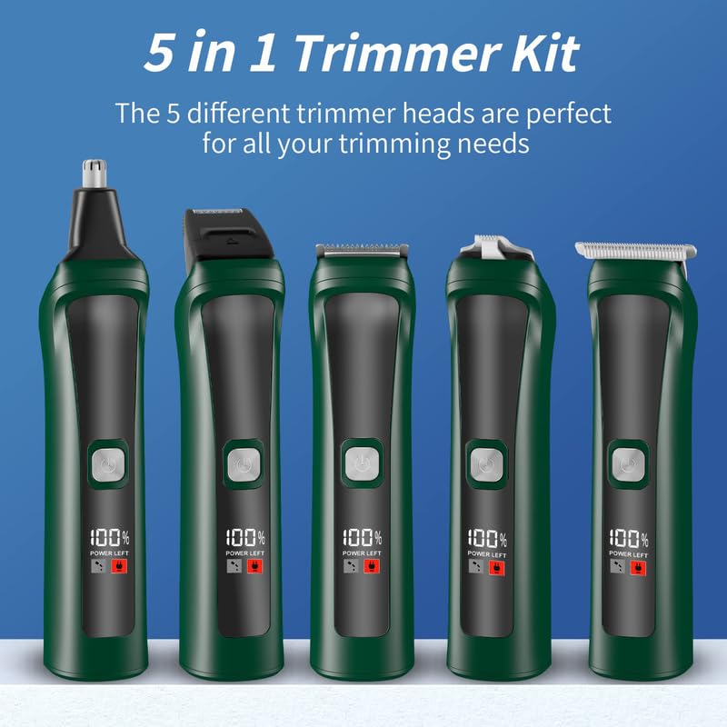 Hatteker HATTEKER HT626 15in1 Professional grooming kit trimmer set with 5 heads Hair Trimmer Beard Trimmer Ear Nose Trimmer Head Shaver Sideburn trimmer Full Body Grooming Kit LED Display 2Yr Warranty - Image 2