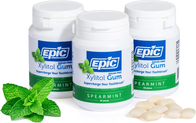 Epic Sugar-Free Xylitol Chewing Gum - Spearmint Flavor - Image 1