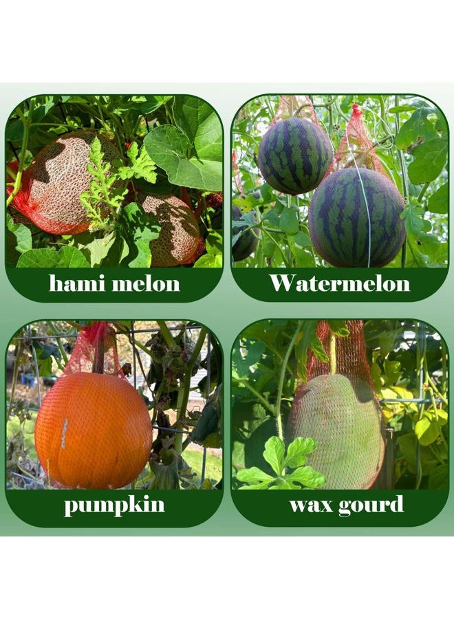Iceyyyy 50 Pack Watermelon Nets,Hanging Watermelon Support Nets,Reusable Melon Hammocks Cradles Fruit Melon Net Bag for Watermelon, Honeydew Melon, Cucumbers - Image 5