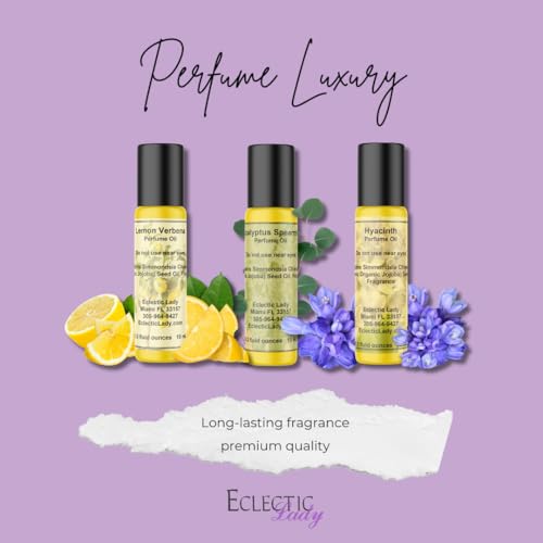 Eclectic Lady Eucalyptus Spearmint Perfume Oil, 0.3 Oz Portable Roll-On Fragrance with Long-Lasting Scent, Delightful Essential Oils and Jojoba Oil for Daily Use - Image 3