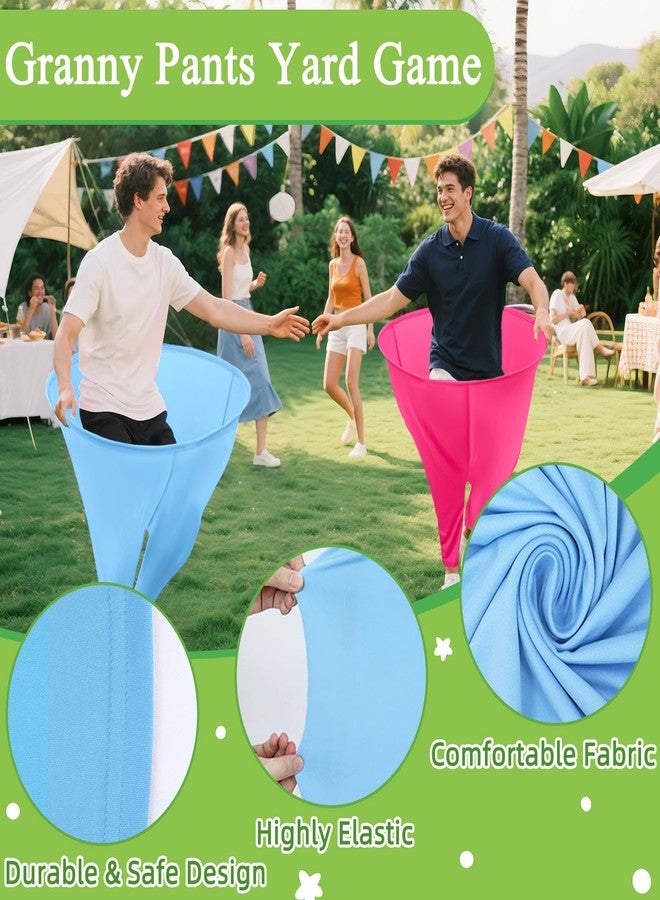 OMKSIH Granny Pants Yard Game 2Pcs Freaky Party Games Pants with 8 Bouncy Balls and 1 Air Pump Fun Multiplayer Party Giant Outdoor Game Backyard Party Field Day Reunion Games for Adults and Family - Image 3