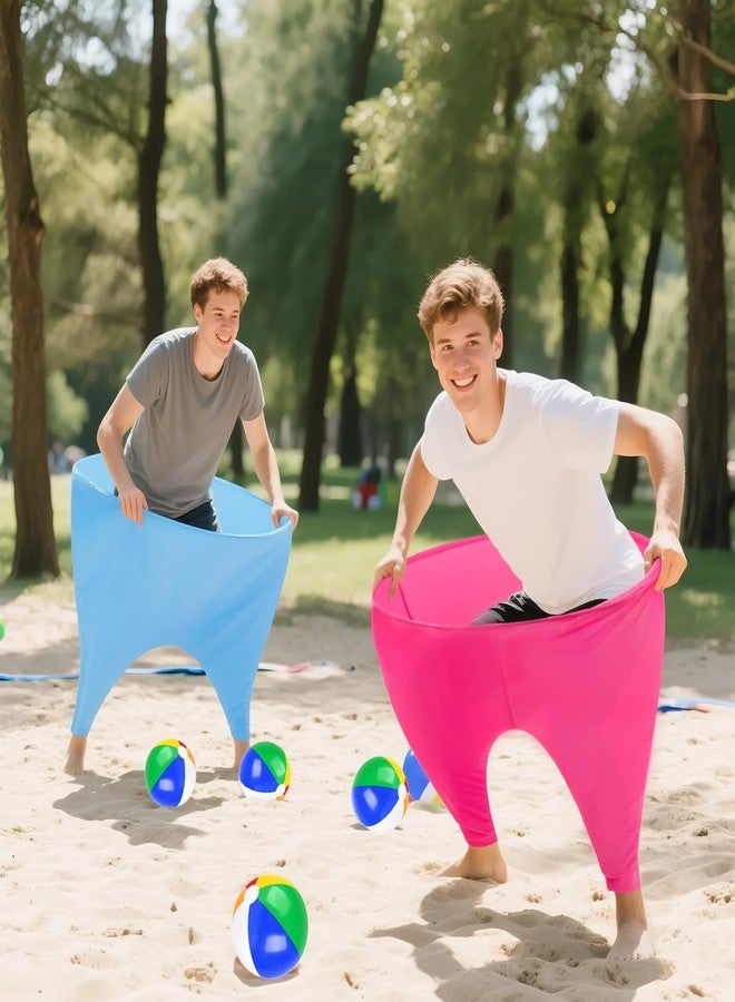 OMKSIH Granny Pants Yard Game 2Pcs Freaky Party Games Pants with 8 Bouncy Balls and 1 Air Pump Fun Multiplayer Party Giant Outdoor Game Backyard Party Field Day Reunion Games for Adults and Family - Image 4