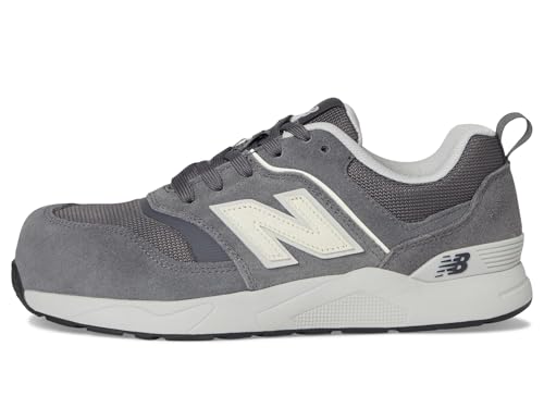 New Balance Men's Elite Lite Electrical Hazard X-Wide Composite Toe, Industrial Work Shoe Lightweight & Slip Resistant, Grey White, 7 - Image 4