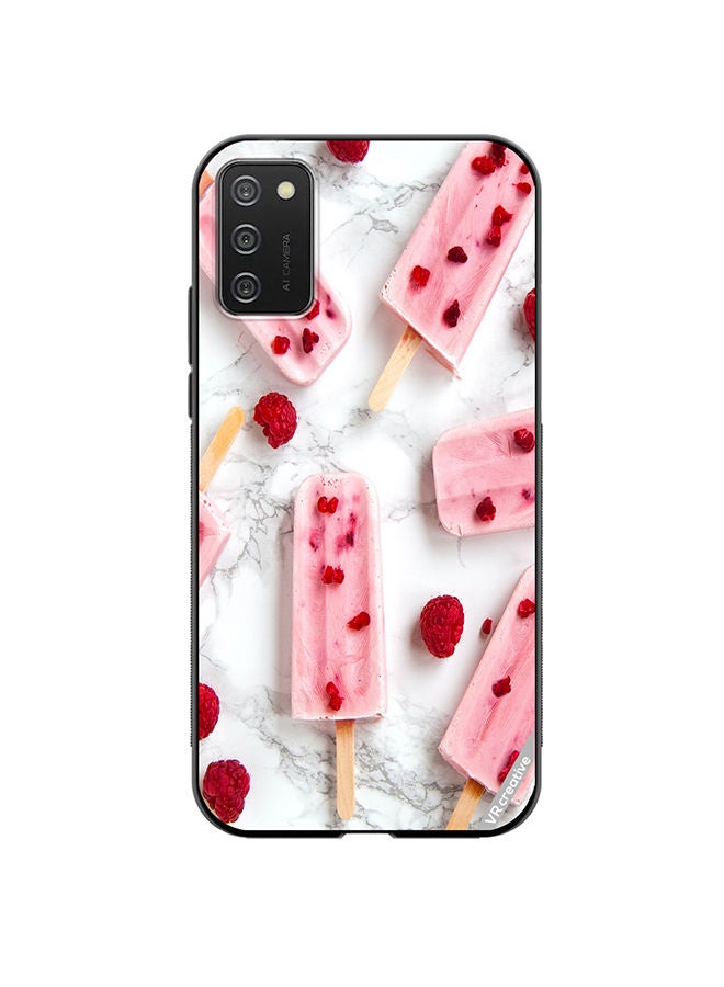 VR CREATIVE Protective Case Cover For Samsung Galaxy A03s Gulabi Iceream Design Multicolour - Image 1