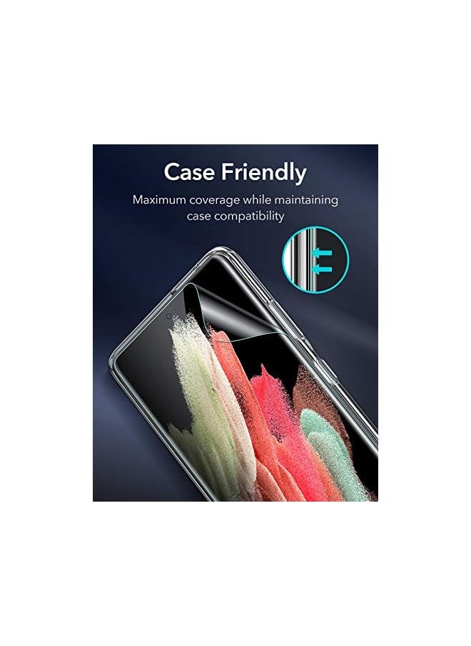 ESR - 3 Pack Liquid Skin Screen Protector Compatible With Samsung Galaxy S21 Ultra (2021), Supports Fingerprint Sensor, Full Coverage Polymer Film, Easy Installation Kit - Image 1