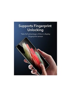 ESR 3 Pack Liquid Skin Screen Protector Compatible With Samsung Galaxy S21 Ultra (2021), Supports Fingerprint Sensor, Full Coverage Polymer Film, Easy Installation Kit  - Image 3