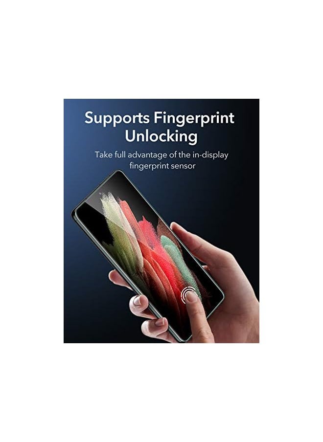 ESR - 3 Pack Liquid Skin Screen Protector Compatible With Samsung Galaxy S21 Ultra (2021), Supports Fingerprint Sensor, Full Coverage Polymer Film, Easy Installation Kit - Image 1
