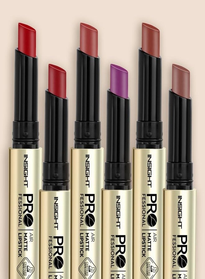 INSIGHT Professional Air Matte Lipstick | Smooth Finish | All Day Comfort | Infused with Rosehip Oil and Avocado Butter | One Swipe Color - (Upside Down) (3g) - Image 5