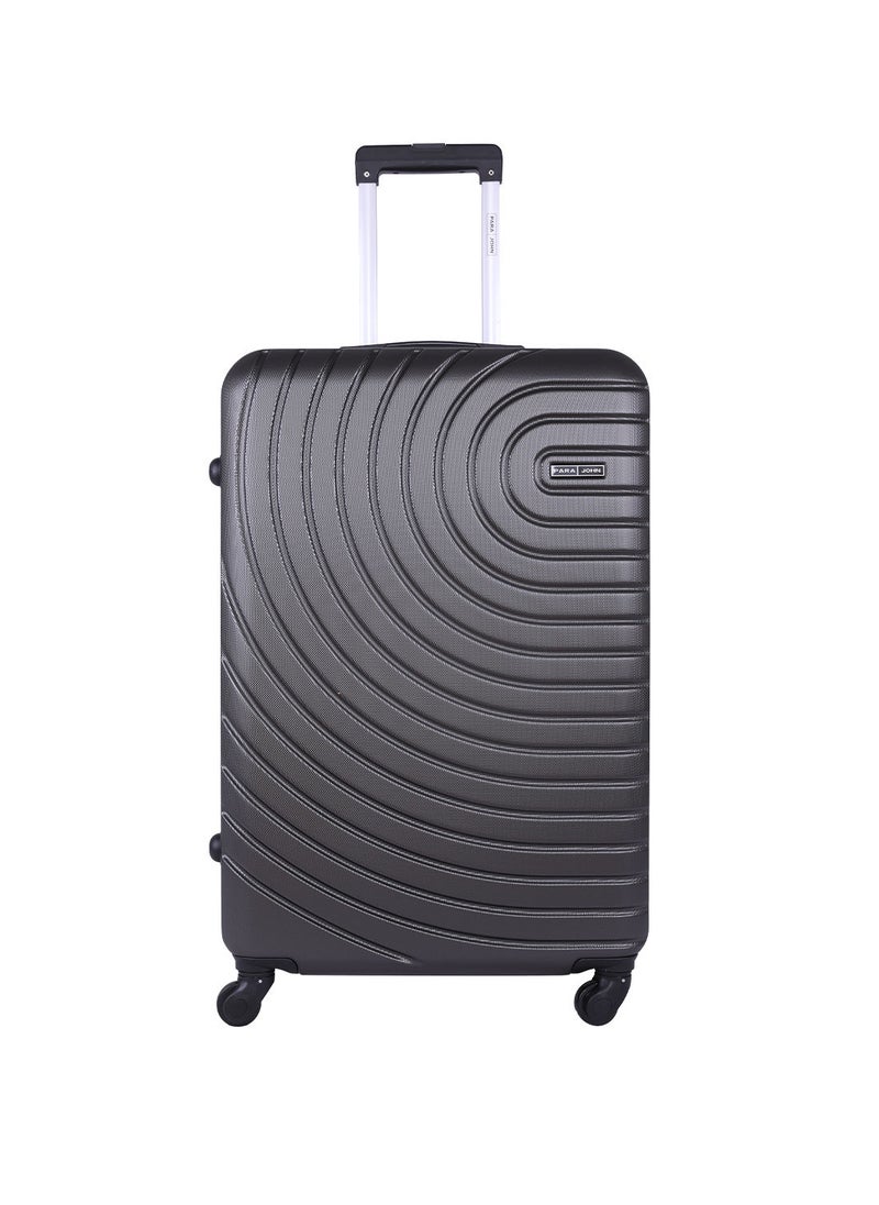 Spiral 20-Inch Cabin-Size (Small) ABS Hard Case Luggage Trolley Bag with 4 Spinner Wheels and Lock – Dark Grey