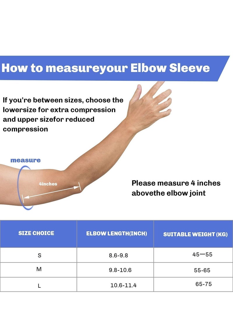 Y&D 2 in 1 Tennis Elbow Brace for Men Women Compression Sleeve with Integrated Pads Breathable Tendonitis elbow Support Protector Sports Golfer's Arthritis Treatment Reduce Joint Pain - Image 4