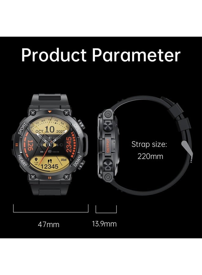 HuHa K56 Pro 1.39 inch Smart Steel Strap Wristband Support Heart Rate Monitoring / Blood Pressure Monitoring(Black Milanese) - Image 2