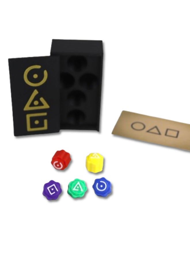 3D Brothers Gonggi Board Game : Squid Game Season 2 Edition Korean Traditional Play Game 5Pcs  Jack Stone Pebbles Limited Edetion Gong Gi  - Image 2