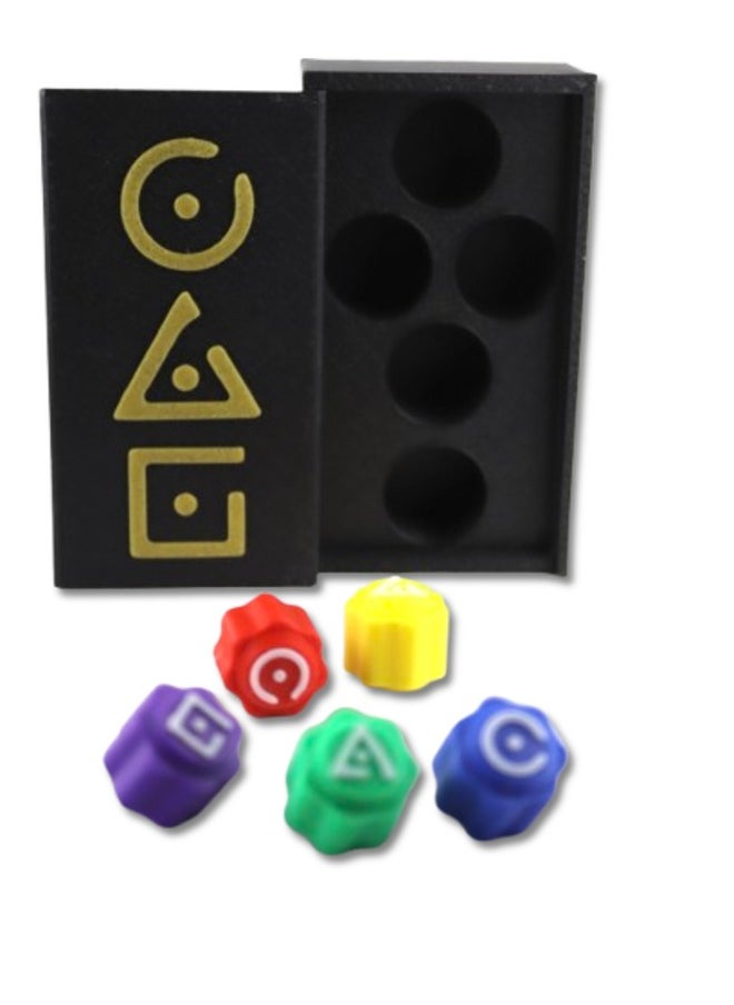 3D Brothers Gonggi Board Game : Squid Game Season 2 Edition Korean Traditional Play Game 5Pcs  Jack Stone Pebbles Limited Edetion Gong Gi  - Image 3