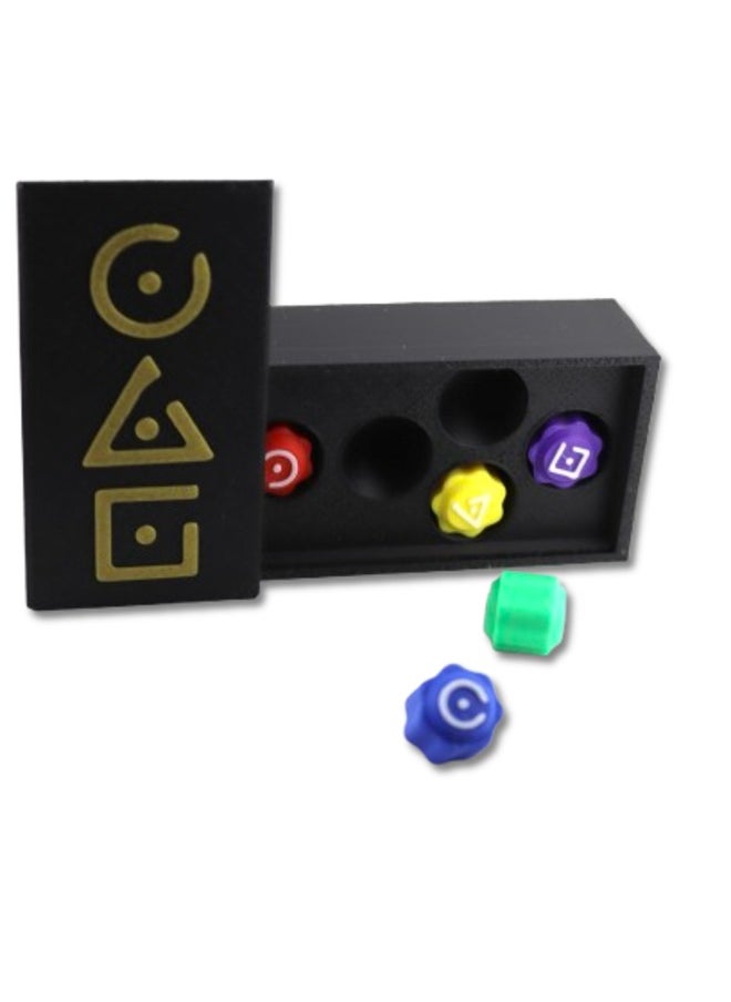 3D Brothers Gonggi Board Game : Squid Game Season 2 Edition Korean Traditional Play Game 5Pcs  Jack Stone Pebbles Limited Edetion Gong Gi  - Image 4