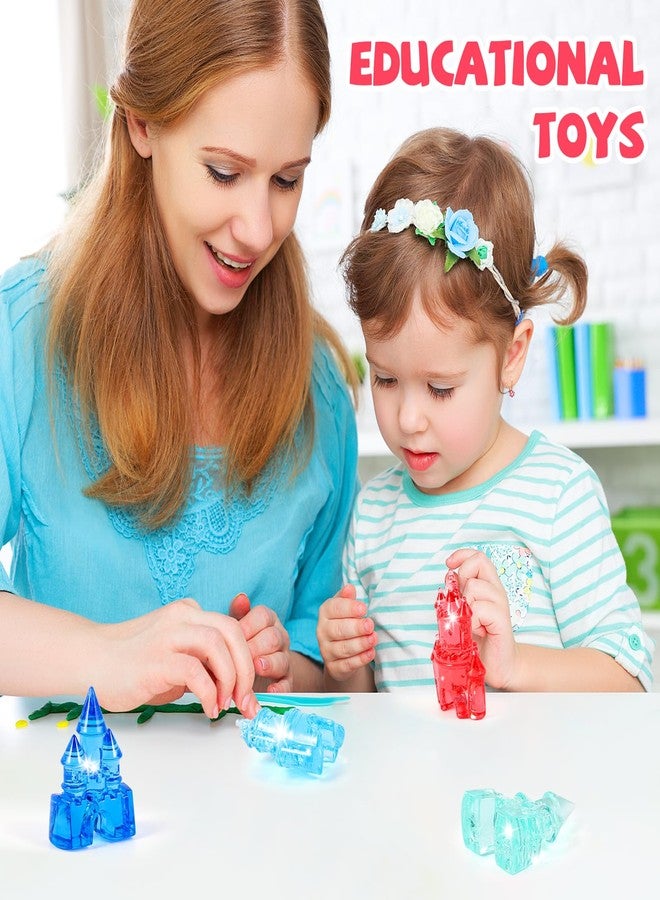 Niceup Acrylic Priness Castle Figurines Princess Easter Egg Fillers Party Favors Crystal Gems About 65pcs 1.6inch Small Goodie Bags Tressure Gemstones for Hide & Seek Game Cake Decoration - Image 5