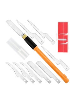Excefore Mini Hand Saw Model Craft Tools Modelling Knife Hobby DIY Razor Saw Hacksaw Tool Kit with 9 Pcs Craft Blades for Hand Cutting Tree Limbs and Branches  - Image 1