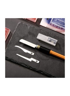 Excefore Mini Hand Saw Model Craft Tools Modelling Knife Hobby DIY Razor Saw Hacksaw Tool Kit with 9 Pcs Craft Blades for Hand Cutting Tree Limbs and Branches  - Image 2