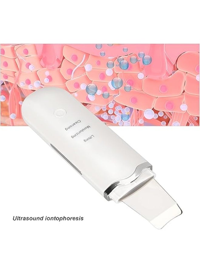 جهاز تنظيف وتقشير الوجه العميق بالموجات فوق الصوتية | سكراب لإزالة الرؤوس السوداء والدهون وشد البشرة | 3 في 1 (تنظيف، ترطيب، رفع) | أداة علاج المسام وتفتيح الوجه قابلة لإعادة الشحن - Image 3