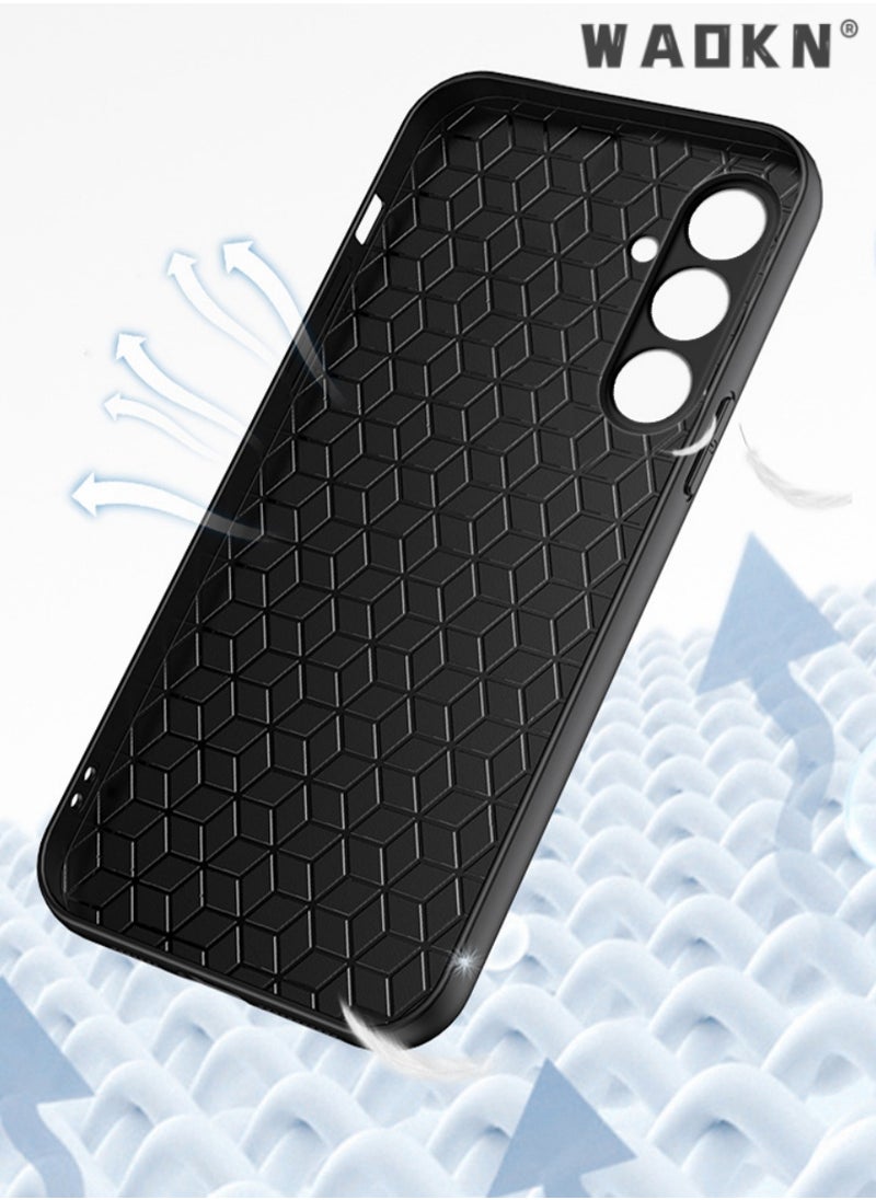 WAOKN Samsung Galaxy A55 Case, Designed for Galaxy A55 5G Case,Luxury Business Retro Premium PU Leather Phone Case, Shockproof Bumper Full Body Protective Cover Phone Cases for Samsung Galaxy A55 5G (Grey)  - Image 3