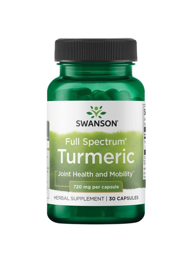 Swanson Turmeric 720 Milligrams 30 Capsules - Image 1