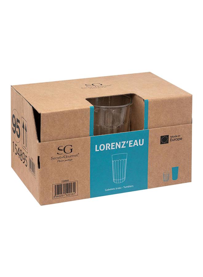 Secret de Gourmet Lorenz Eau Teflon Coated Long Tumbler Glass Clear 350ml  - Image 2