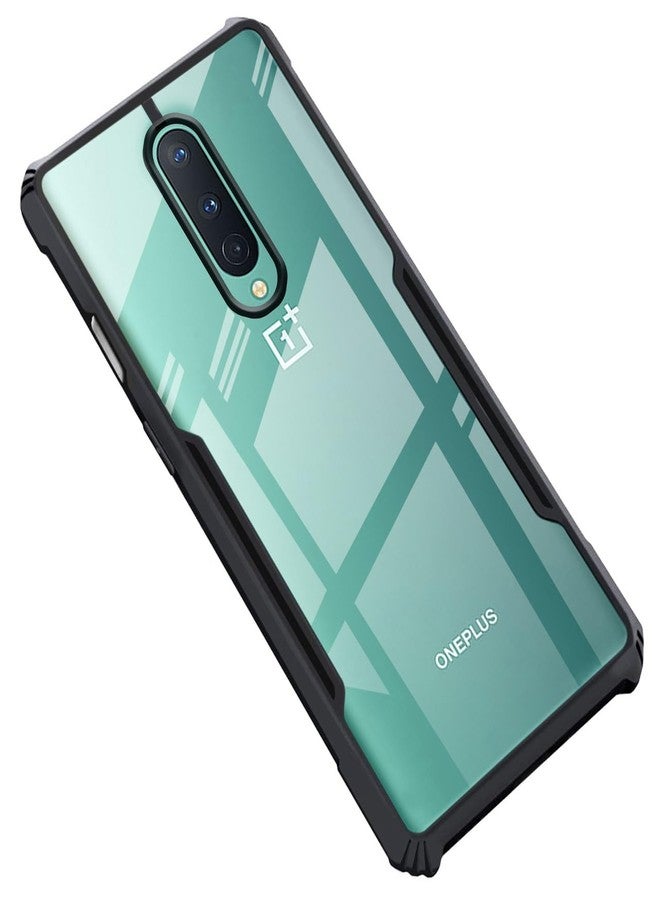 Zapcase Back Case Cover for OnePlus 8 | Compatible for OnePlus 8 BackCover | 360 Degree Hybrid Protection Back Cover | Clear Case with Camera Protection | (TPU + PC | Matte Black) - Image 1