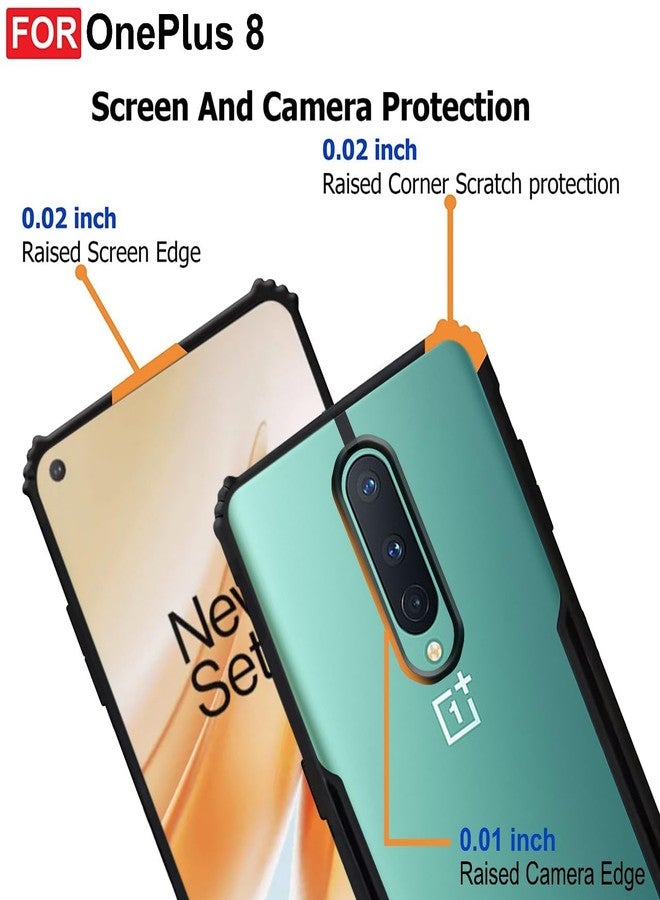 Zapcase Back Case Cover for OnePlus 8 | Compatible for OnePlus 8 BackCover | 360 Degree Hybrid Protection Back Cover | Clear Case with Camera Protection | (TPU + PC | Matte Black) - Image 5