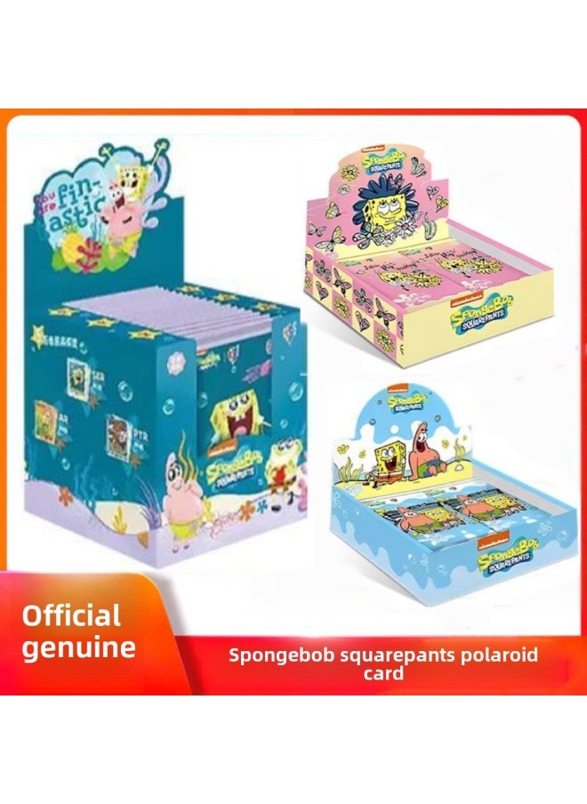 null - Kapo Wen Chuang Spongebob Mysterious Box Polaroid Card Animation Peripheral Cartoon Adventures Collection Card-Color:Kabao Spongebob Squarepants Polaroid Card 10 Yuan Pack 20 Packs - Image 1