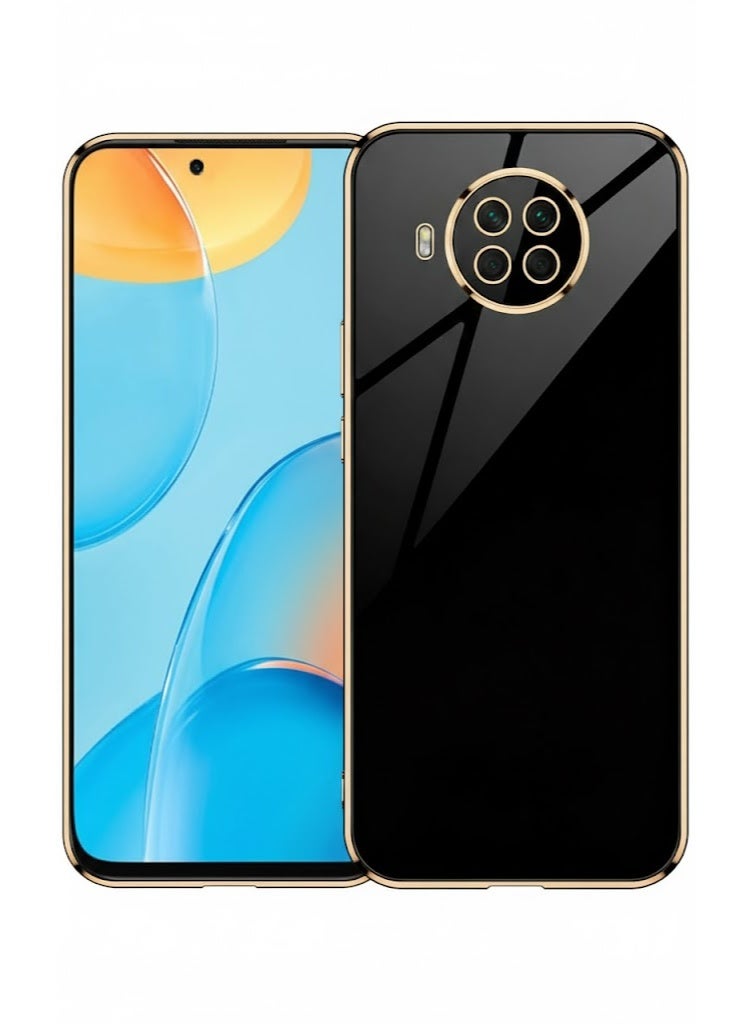 Compatible with Case for Xiaomi MI 10T Lite 5G (6.67 Inches), Fashion Electroplating Design Anti-Shock Ultra Slim Elegant Case, Luxury Colorful TPU Silicone Case.(Black) - Image 1