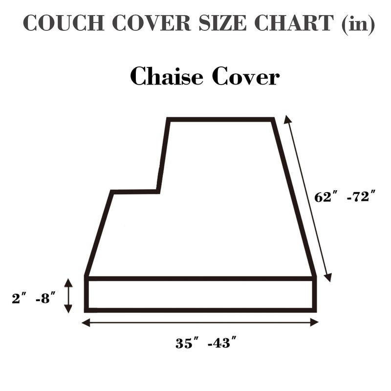 Disayu Sofa Covers Couch Covers for Sofa Pet Friendly Couch Cushion Covers Universal Sofa Covers Washable Stretch Slipcovers for Sectional Sofa (Texture Gray,Chaise Cover) - Image 2