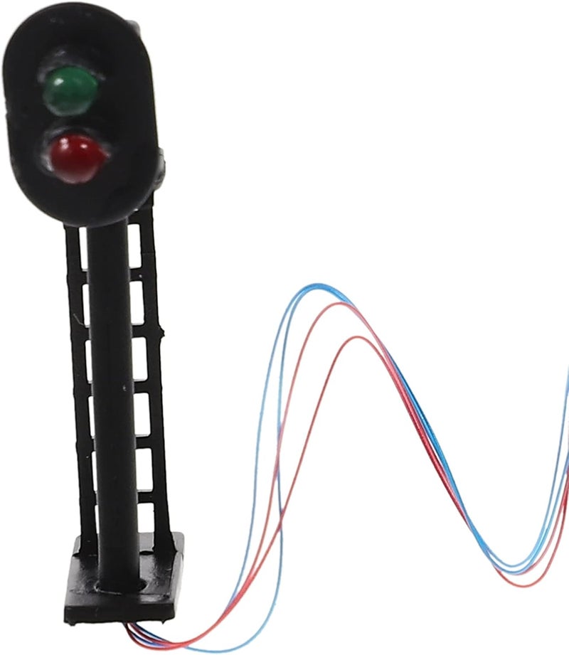 DECHOUS Artificial Traffic Light Model for Mini Railroad Signal Table DIY Model Creative Mini Landscape Signal for Garden Decor - Image 1
