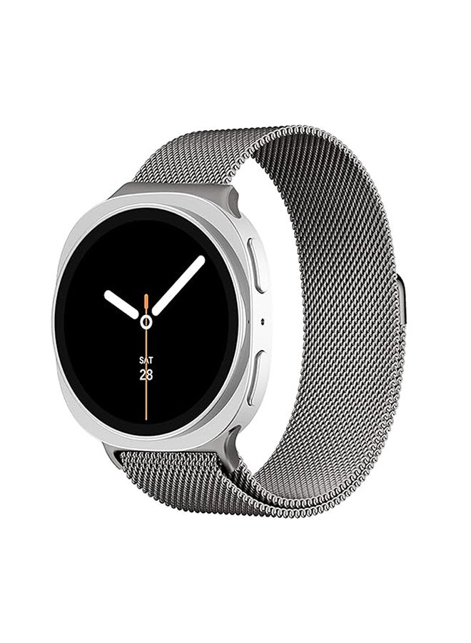 O Ozone Milanese Loop Metal Band for Samsung Galaxy Watch 8 Band 40mm 44mm/8 Classic 46mm Women Men,Mesh Magnetic Stainless Steel Replacement Strap - Grey - Image 1