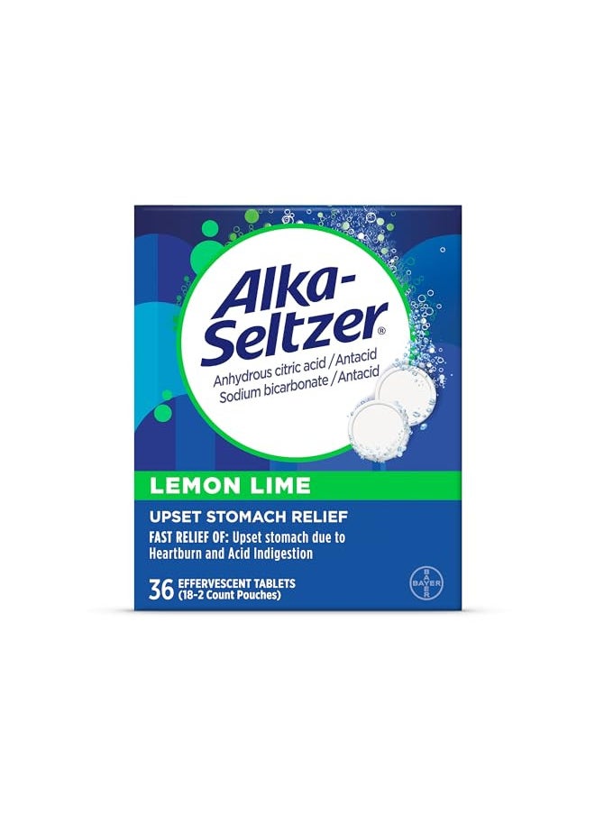 Alka-Seltzer Alka-Seltzer Lemon Lime, 36 Count (Pack of 1)  - Image 1
