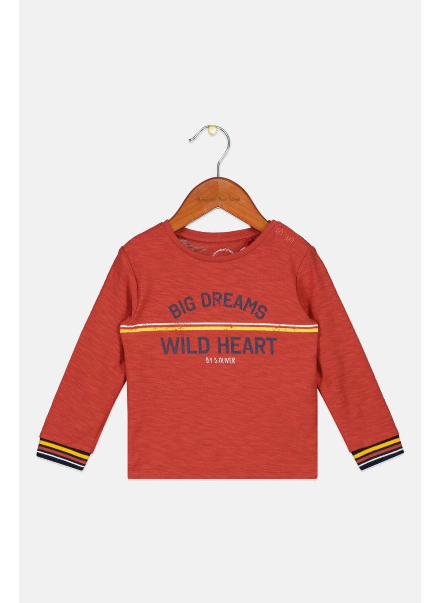 Toddlers Boy Long Sleeve Graphic Print Top, Rust Orange - pzsku/Z893EE35FD10CB949159CZ/45/_/1724350968/f2fdf203-2427-4d95-8fcb-c77516fbb39e