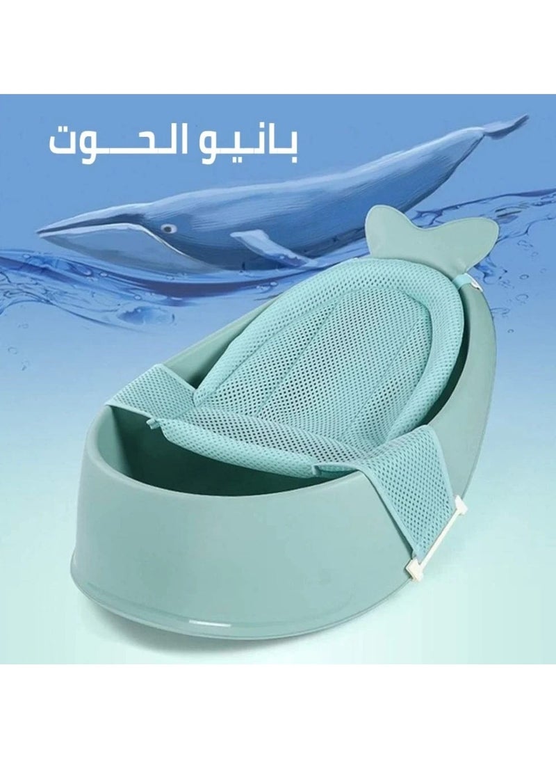 حوض استحمام سكيب هوب موبي سمارت سلينج 3 مراحل ,كرسي استحمام بتصميم مهد آمن مضاد للانزلاق مع مسند رأس مائل للأطفال الرضع - Image 5