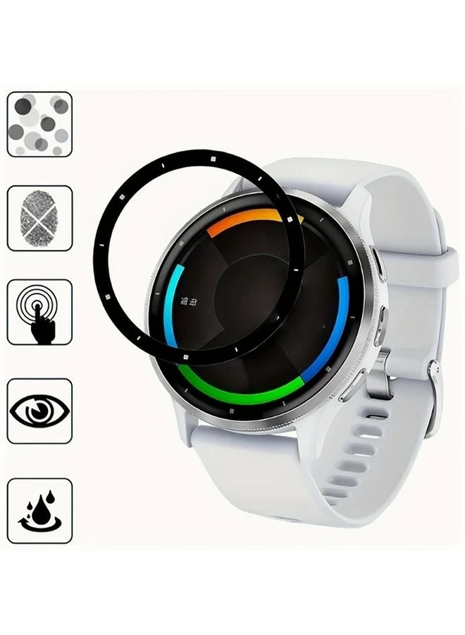 4 قطع واقي شاشة مرن لـ Garmin Venu 3S بتغطية ثلاثية الأبعاد مقاومة للخدوش - Image 4