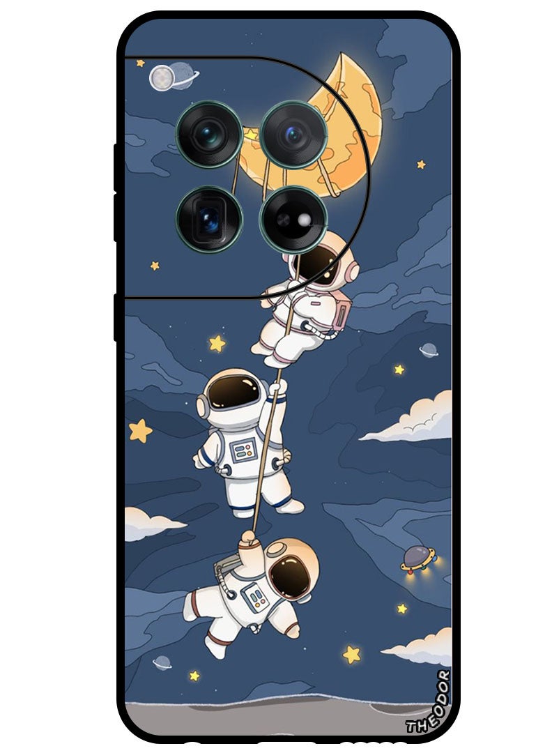Theodor Protective Case Anti Scratch Shock Proof Bumper Cover For OnePlus 12 Astronauts hanging - Image 1
