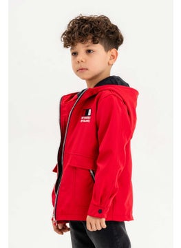 Gold Class Kidswear Hooded Zippered Embroidered Waterproof Boy Jacket  - Image 2