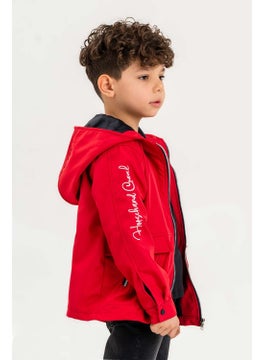 Gold Class Kidswear Hooded Zippered Embroidered Waterproof Boy Jacket  - Image 5