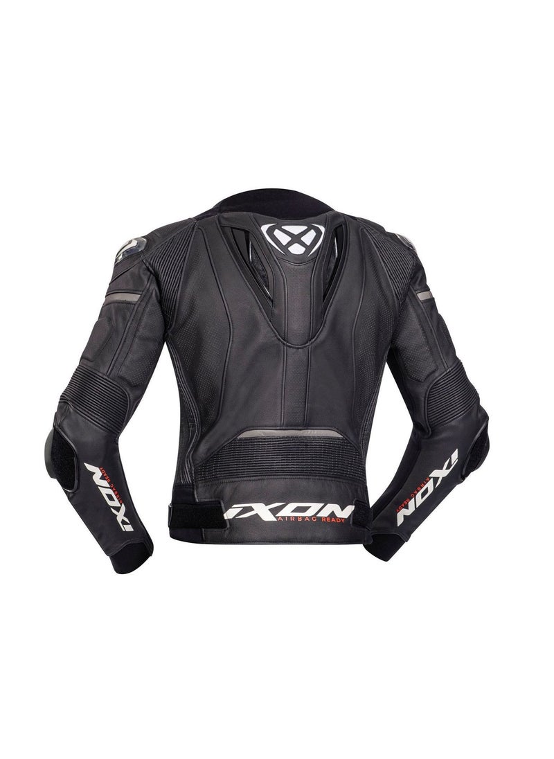 ixon Ixon Vendetta Evo Motorcycle Leather Jacket Black White  - Image 2